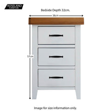 Load image into Gallery viewer, Chatsworth White Bedside Table