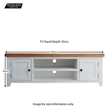 Load image into Gallery viewer, Chatsworth White 150cm Extra Large TV Stand