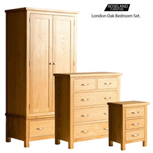 Load image into Gallery viewer, London Oak Bedroom Set - 2 over 3 Drawer Chest