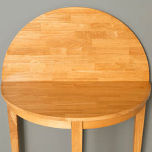 Load image into Gallery viewer, Oxford Light Oak Half Moon Table

