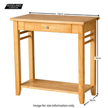 Load image into Gallery viewer, Oxford Light Oak Console Table
