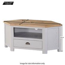Load image into Gallery viewer, Kilmore Painted Corner TV Stand
