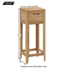 Load image into Gallery viewer, Dunmore Oak Telephone Table
