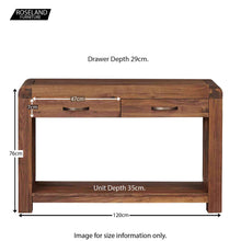 Load image into Gallery viewer, Salem Walnut Console Hall Table
