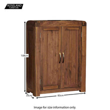 Load image into Gallery viewer, Salem Walnut Shoe Cupboard
