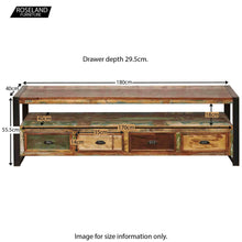 Load image into Gallery viewer, Urban Chic Open Widescreen TV Cabinet
