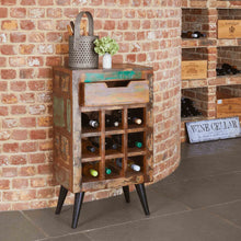 Load image into Gallery viewer, Coastal Chic Wine Rack / Lamp Table
