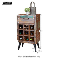 Load image into Gallery viewer, Coastal Chic Wine Rack / Lamp Table

