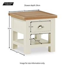 Load image into Gallery viewer, Daymer Cream Lamp Table
