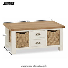 Load image into Gallery viewer, Daymer Cream Large Coffee Table
