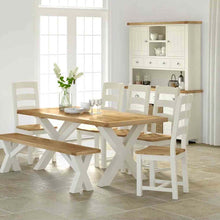 Load image into Gallery viewer, Daymer Cream Slatted Chair
