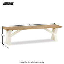 Load image into Gallery viewer, Daymer Cream Cross Bench
