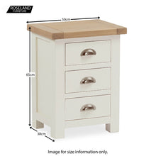 Load image into Gallery viewer, Daymer Cream Bedside Table
