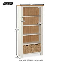 Load image into Gallery viewer, Daymer Cream Large Bookcase
