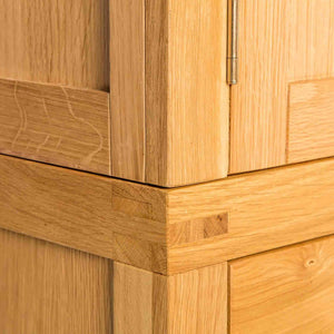 Abbey Light Oak Double Wardrobe