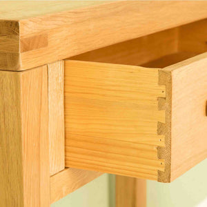 Abbey Waxed Oak Console Table