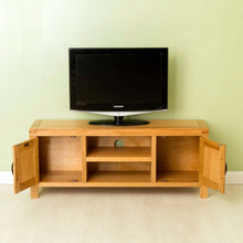 Load image into Gallery viewer, Abbey Waxed Oak 120cm TV Stand
