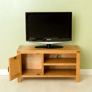 Abbey Waxed Oak 90cm TV Stand