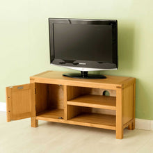 Load image into Gallery viewer, Abbey Waxed Oak 90cm TV Stand
