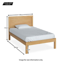 Load image into Gallery viewer, Abbey Waxed Oak 4&#39; Bed Set
