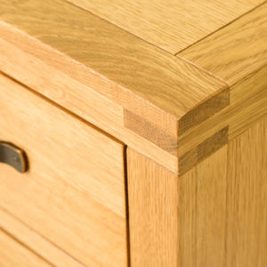 Abbey Waxed Oak Bedside Table