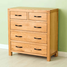 Load image into Gallery viewer, Abbey Waxed Oak 2 Over 3 Chest of Drawers
