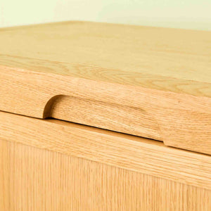 Abbey Waxed Oak Blanket Box