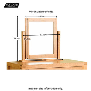 Abbey Light Oak Dressing Table Set