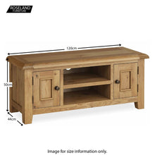 Load image into Gallery viewer, Canterbury Oak 120cm TV Stand
