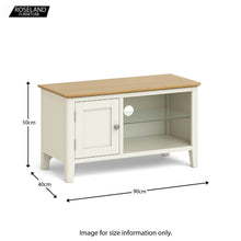 Load image into Gallery viewer, Windsor Cream 90cm TV Stand
