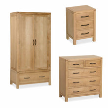 Load image into Gallery viewer, Abbey Waxed Oak Bedroom Set - 2/3 Drawer Chest
