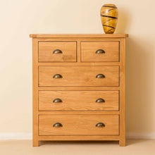 Load image into Gallery viewer, Roseland Oak 2 Over 3 Drawer Chest
