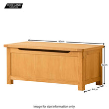 Load image into Gallery viewer, Roseland Oak Blanket Box
