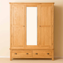 Load image into Gallery viewer, Roseland Oak Triple Wardrobe &amp; Drawers
