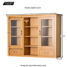 Load image into Gallery viewer, Nordic Oak 3 Door Dresser Top
