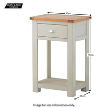 Load image into Gallery viewer, Padstow Grey Telephone Table
