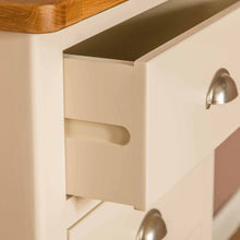 Load image into Gallery viewer, Padstow Cream 5 Drawer Tallboy Chest
