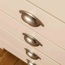 Load image into Gallery viewer, Padstow Cream 5 Drawer Tallboy Chest
