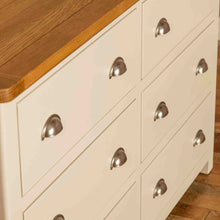 Load image into Gallery viewer, Padstow Cream 6 Drawer Chest
