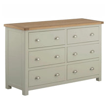 Load image into Gallery viewer, Padstow Grey 6 Drawer Chest
