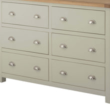 Load image into Gallery viewer, Padstow Grey 6 Drawer Chest
