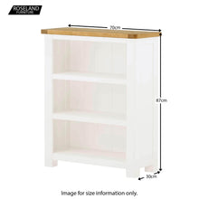 Load image into Gallery viewer, Padstow White Low Bookcase
