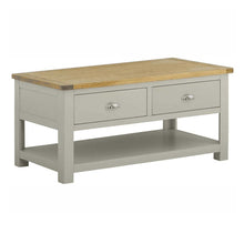 Load image into Gallery viewer, Padstow Grey 2-Drawer Coffee Table
