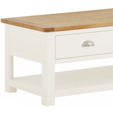 Load image into Gallery viewer, Padstow White 2 Drawer Coffee Table
