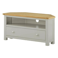Load image into Gallery viewer, Padstow Grey Corner TV Stand

