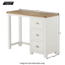 Load image into Gallery viewer, Padstow White Dressing Table
