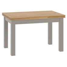 Load image into Gallery viewer, Padstow Grey Lift Top Drawleaf Table 120-200cm
