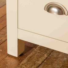 Load image into Gallery viewer, Padstow Cream Triple Wardrobe With Mirror
