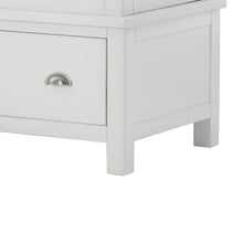 Load image into Gallery viewer, Padstow White Triple Wardrobe With Mirror
