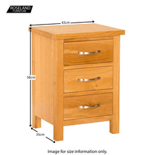 Load image into Gallery viewer, Newlyn Oak Bedside Table
